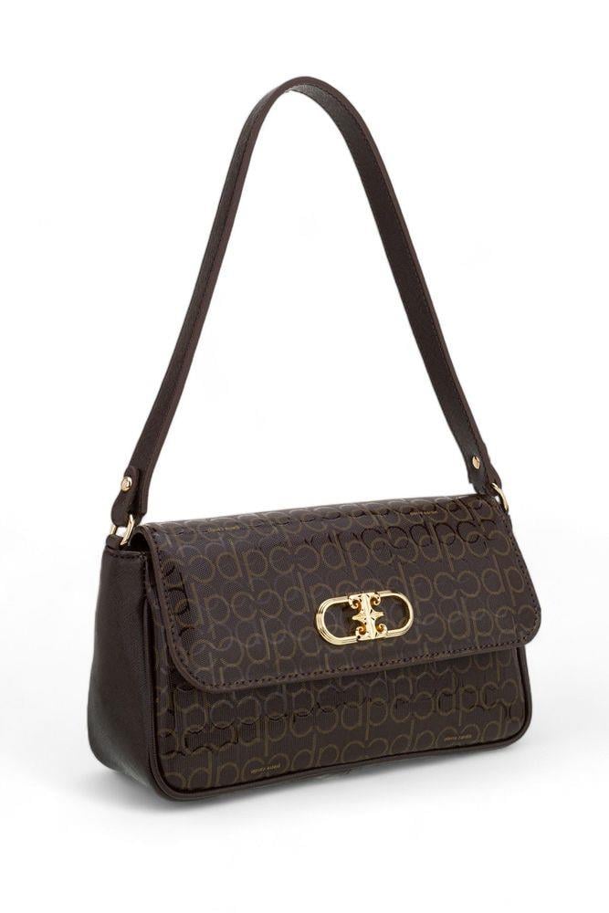 Pierre Cardin Monogram Dore Kadın Omuz Çantası Kahverengi 05PC24Y509-PMN KH