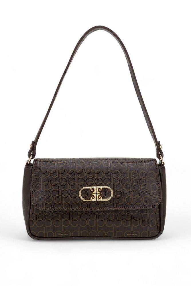 Pierre Cardin Monogram Dore Kadın Omuz Çantası Kahverengi 05PC24Y509-PMN KH