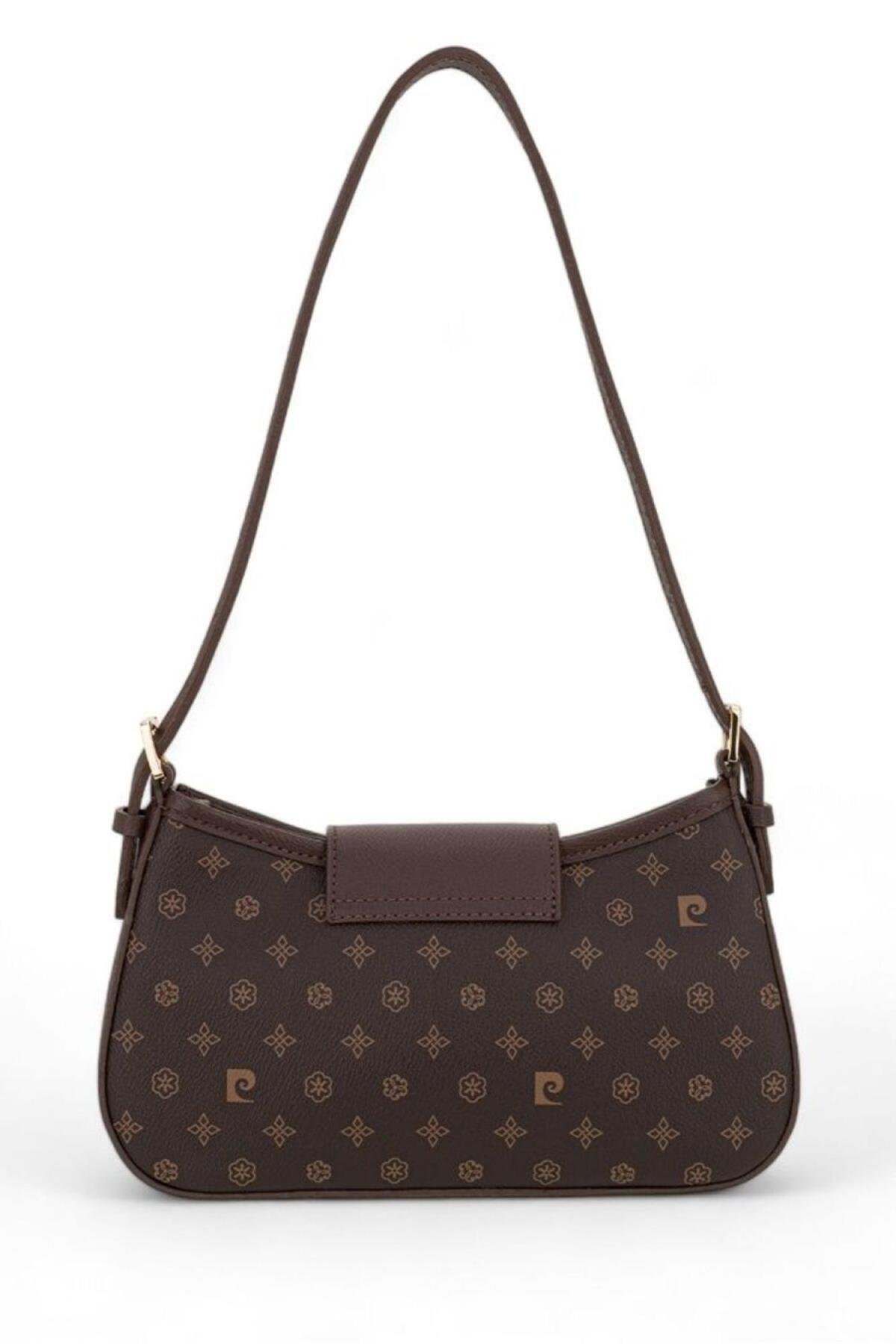 Pierre Cardin Monogram Kadın Omuz Çantası Kahverengi 05PC24Y529-MN KH