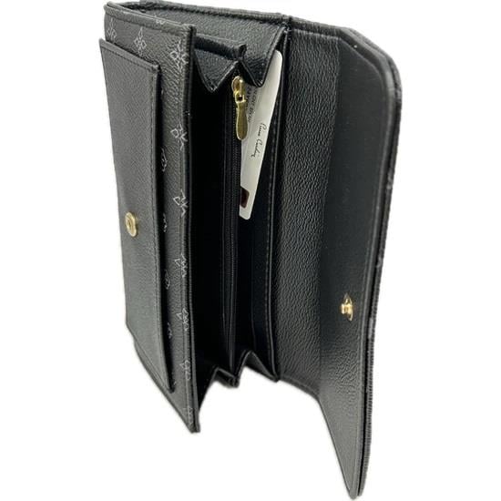 Pierre Cardin Siyah Kadın 19x10x2 cm Portföy 06PC24Y603-MN S