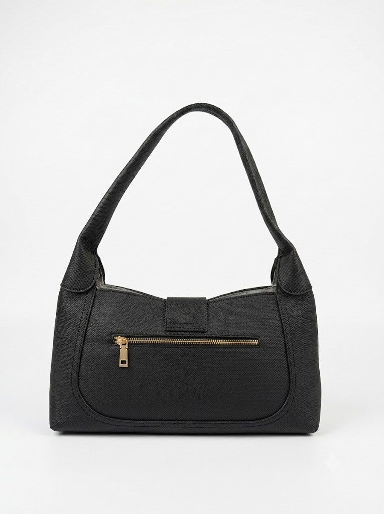 Tiffany & Tomato 128 Şık & Fonksiyonel Hobo Omuz Çantası Siyah