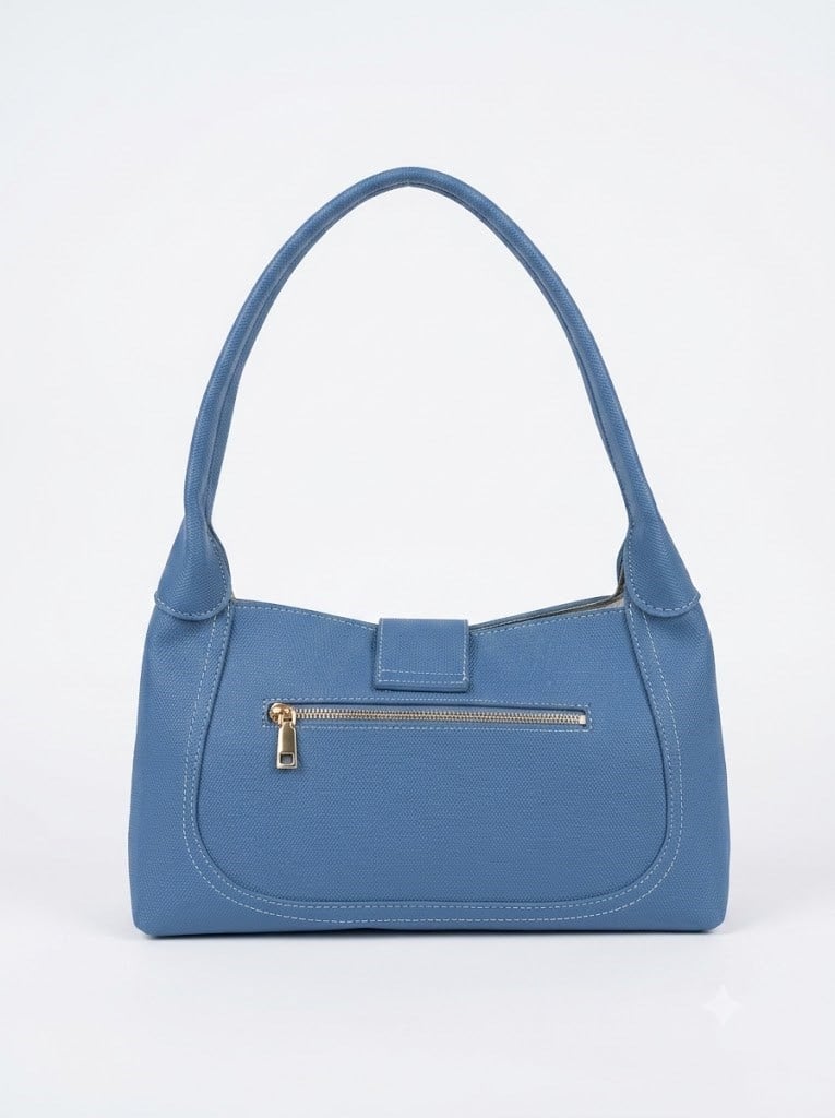 Tiffany & Tomato 128 Şık & Fonksiyonel Hobo Omuz Çantası Mavi