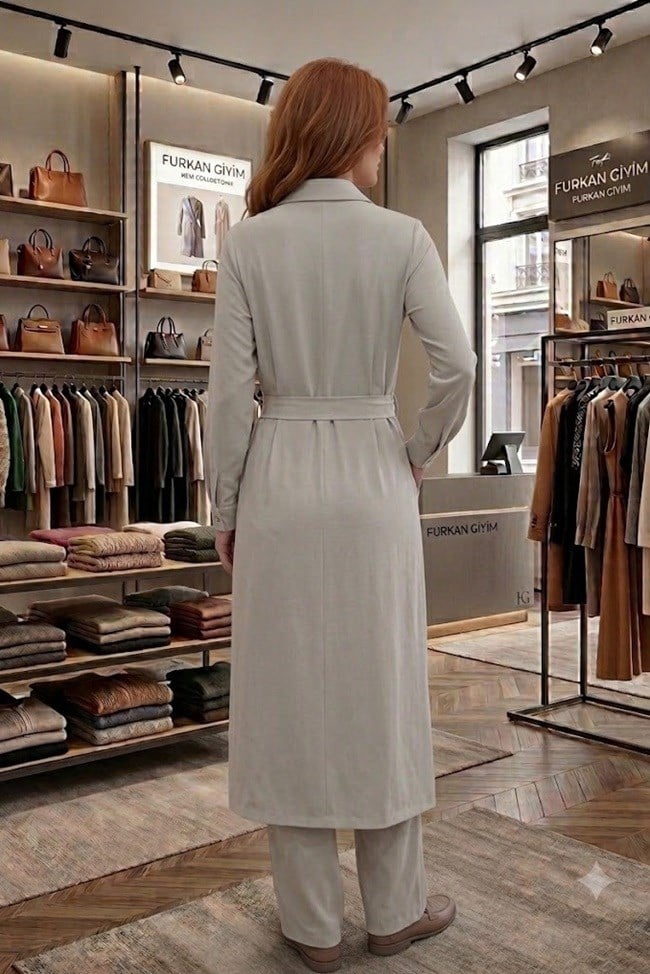 ZÜHRE Çıt Çıt Kapama Giy Çık Gri GÇ-0335