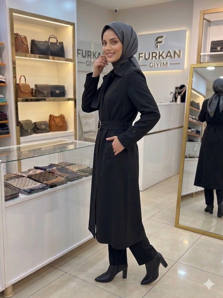 Zühre Kemerli Lesna Trenç Siyah