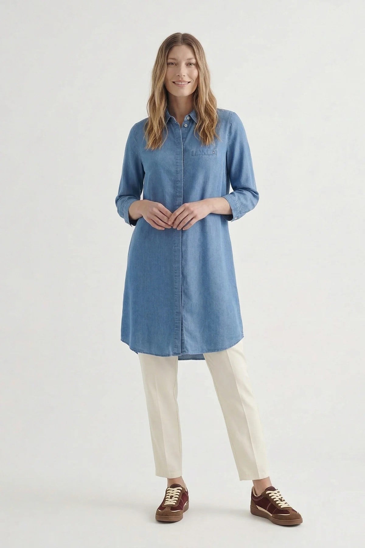 Zühre Noa Tunik Mavi T-0767