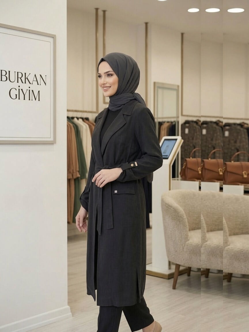 ZÜHRE Silvara Takım Siyah TK-1811