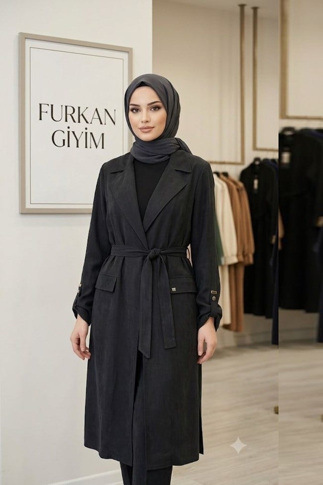ZÜHRE Silvara Takım Siyah TK-1811