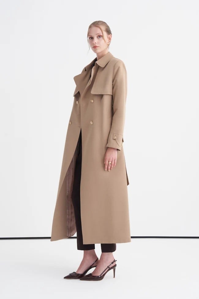 Zühre Zincir Detaylı Trençkot Camel 13560