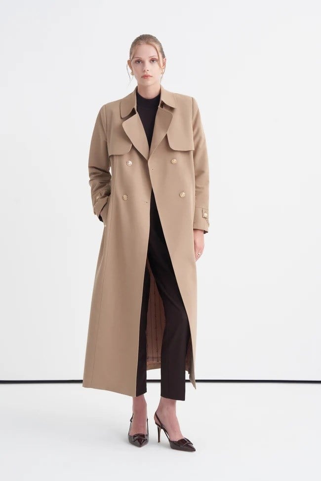 Zühre Zincir Detaylı Trençkot Camel 13560