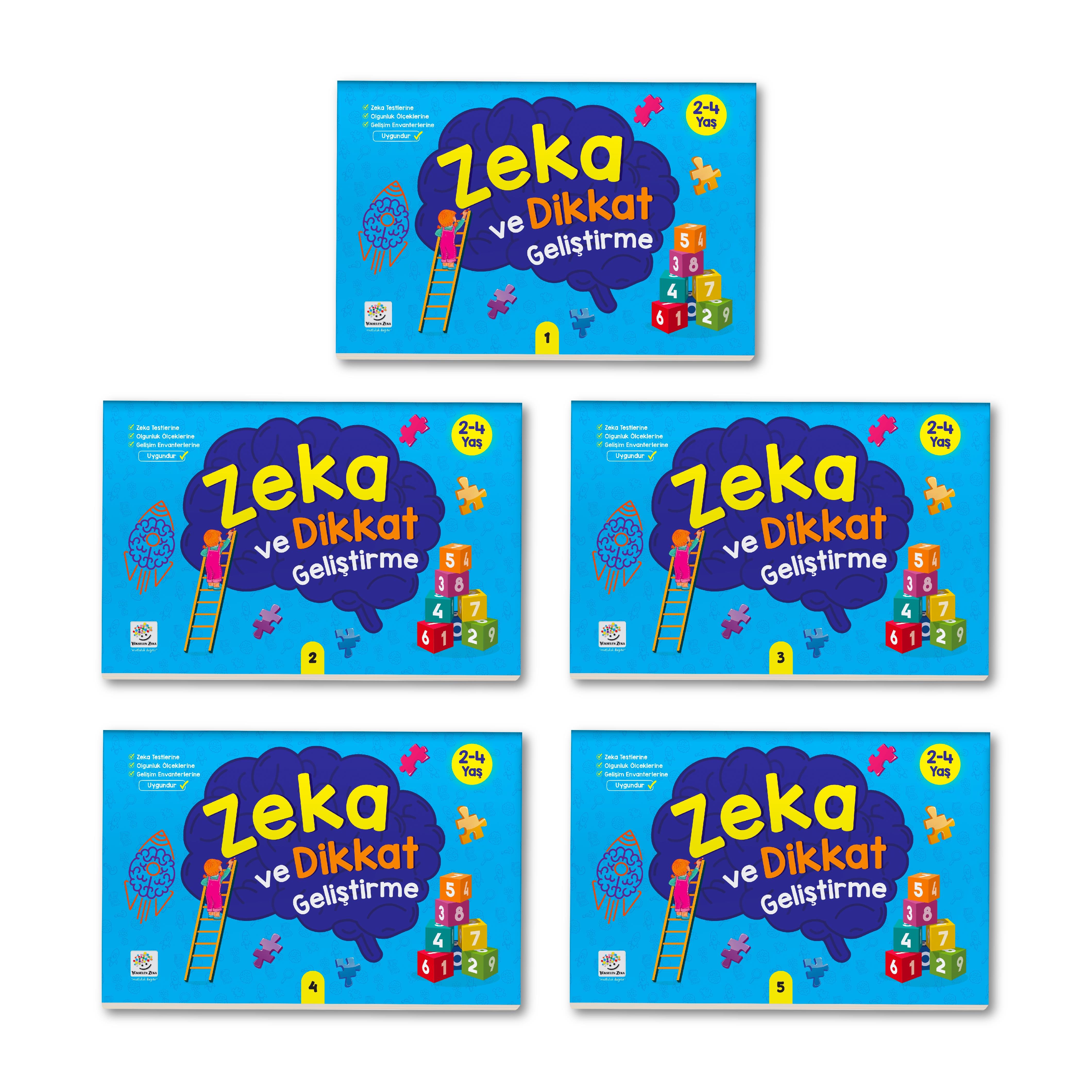 2-4 Yaş Zeka ve Dikkat Geliştirme Seti | Yükselen Zeka | Mutluluk