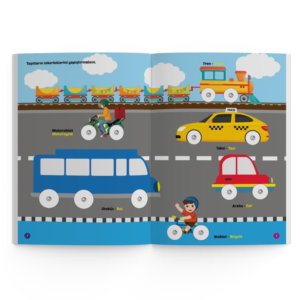 İlk Sticker Kitabım Seti 2-4 Yaş / Yapıştır-Çiz-Boya