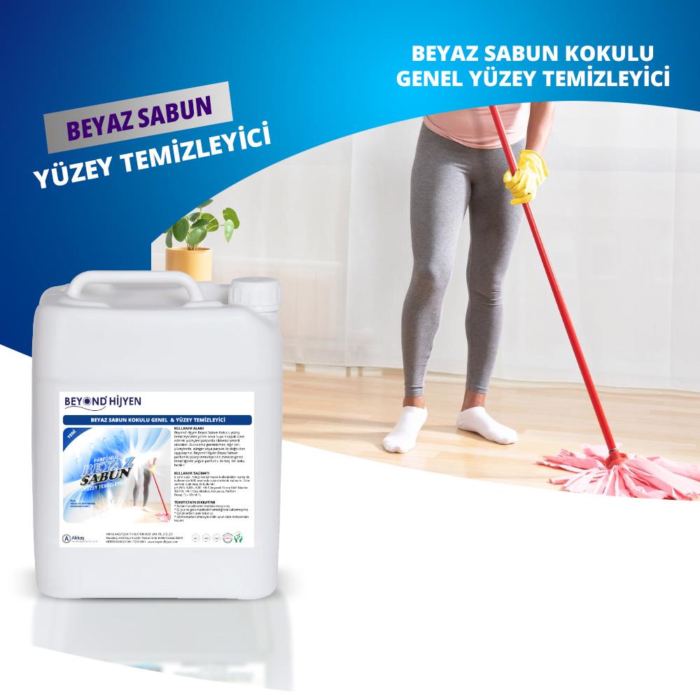 Beyond Hijyen Beyaz Sabun Parfümlü Yüzey Temizleyici 5 Lt x 2'li Set