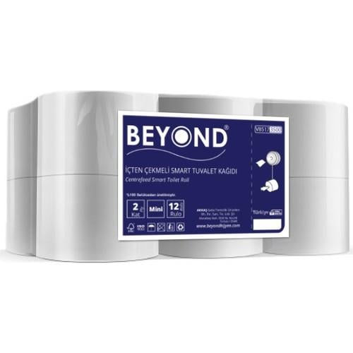 Beyond Mini Cimri Içten Çekmeli Tuvalet Kağıdı 12 Rulo