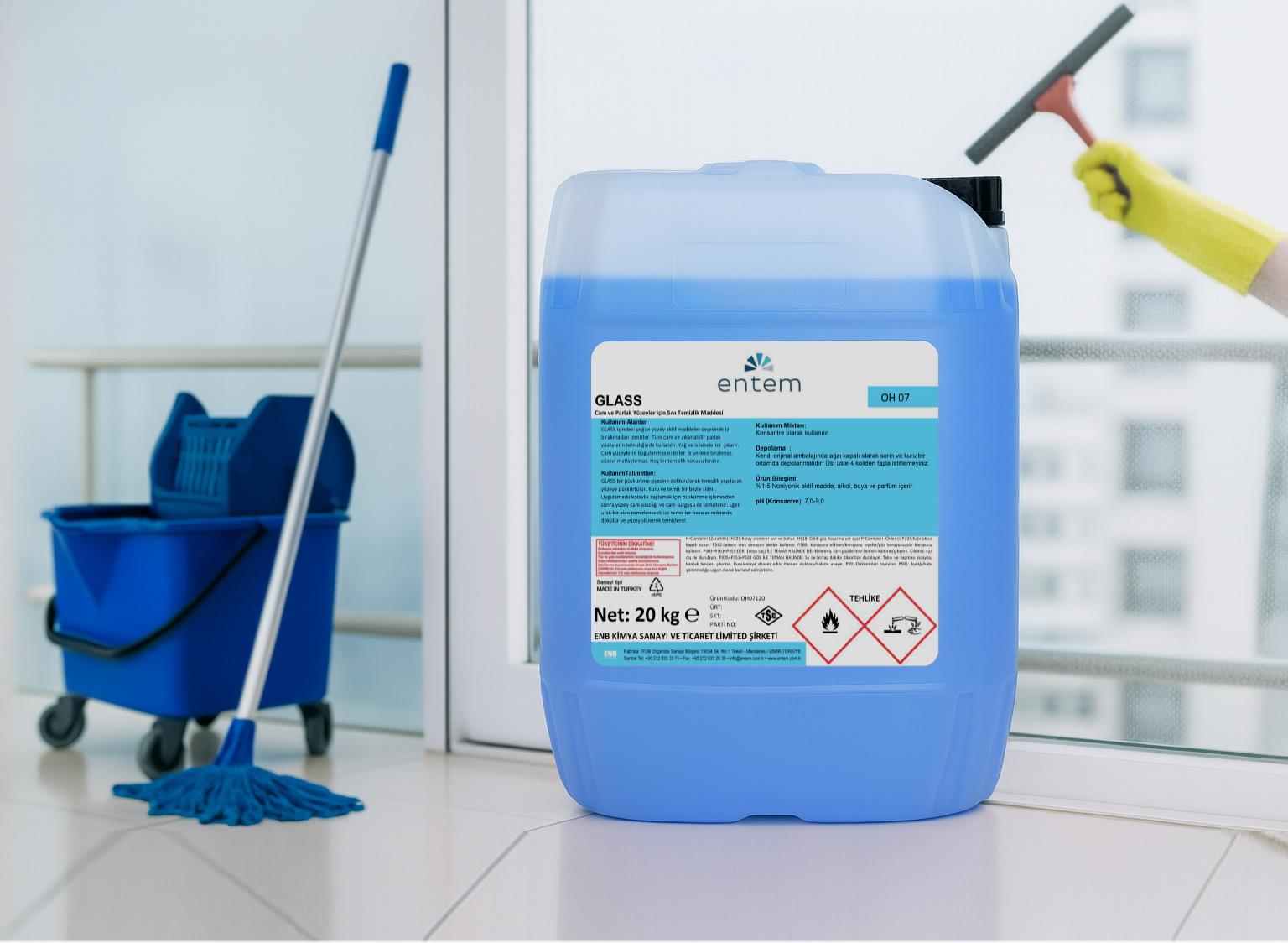 Entem Glass İz Bırakmayan Cam Temizleyici 20 Lt I Beyond Hijyen | Temizlik KimyasallarıEntemEntem Glass İz Bırakmayan Cam Temizleyici 20 Lt