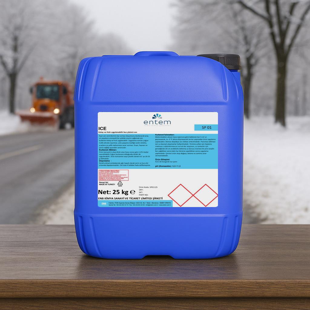 Entem ICE Buz Çözücü Sıvı 25 KG | Beyond Hijyen | Temizlik KimyasallarıEntemEntem ICE Buz Çözücü Sıvı 25 KG