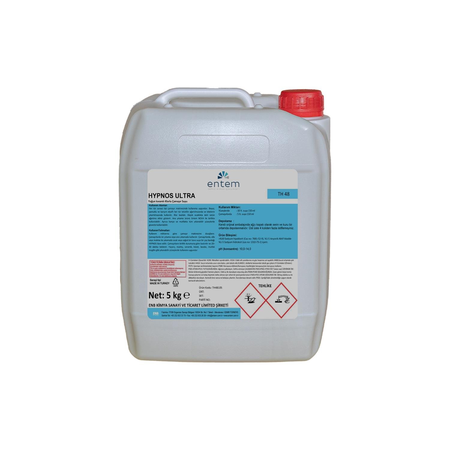 Entem Hypnos Ultra Yoğun - Parfümlü Çamaşır Suyu 5 LT I Temizlik Kimyasalları I Beyond HijyenEntemEntem Hypnos Ultra Yoğun - Parfümlü Çamaşır Suyu 5 LT
