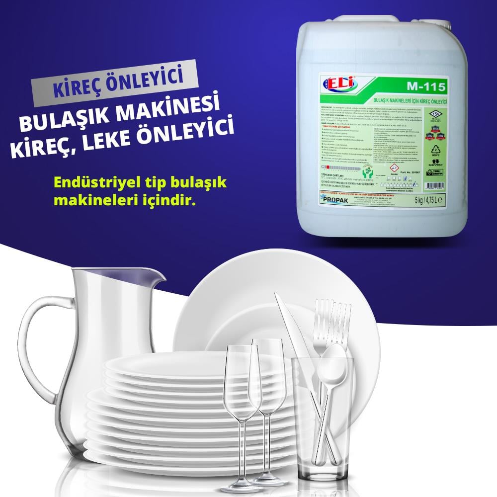 Eli M115 Bulaşık Makineleri Için Kireç Önleyici 5lt