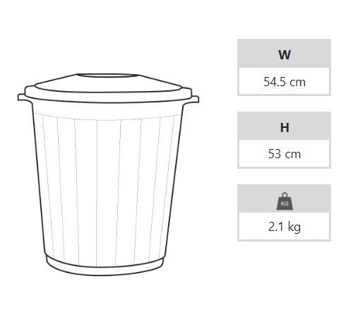 Aform Herkül Çöp Kovası Kapaklı CK-70 101 70 Lt | Beyond Hijyen | Kapaklı Çöp KovalarıA FormAform Herkül Çöp Kovası Kapaklı CK-70 101 70 Lt 