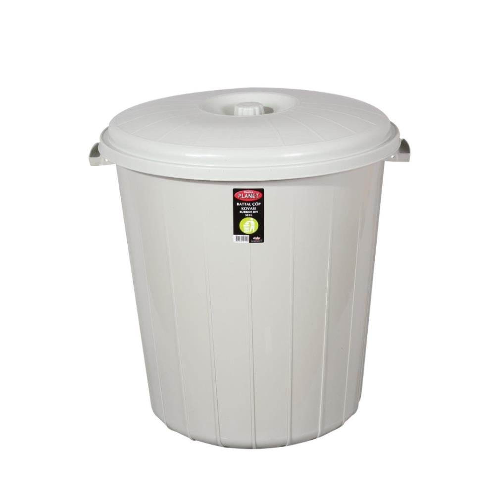 Planet Orta Boy Çöp Kovası 35 LT No. 1 Gri UP110 | Beyond Hijyen | Kapaklı Çöp KovalarıPlanetPlanet Orta Boy Çöp Kovası 35 LT No. 1 Gri UP110