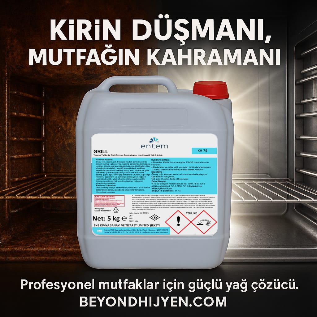 Entem Grill Ağır Yağ Çözücü Fırın Temizleme Spreyi 5 Lt I Temizlik Kimyasalları I Beyond HijyenBeyond HijyenEntem Grill Ağır Yağ Çözücü Fırın Temizleme 5 Lt