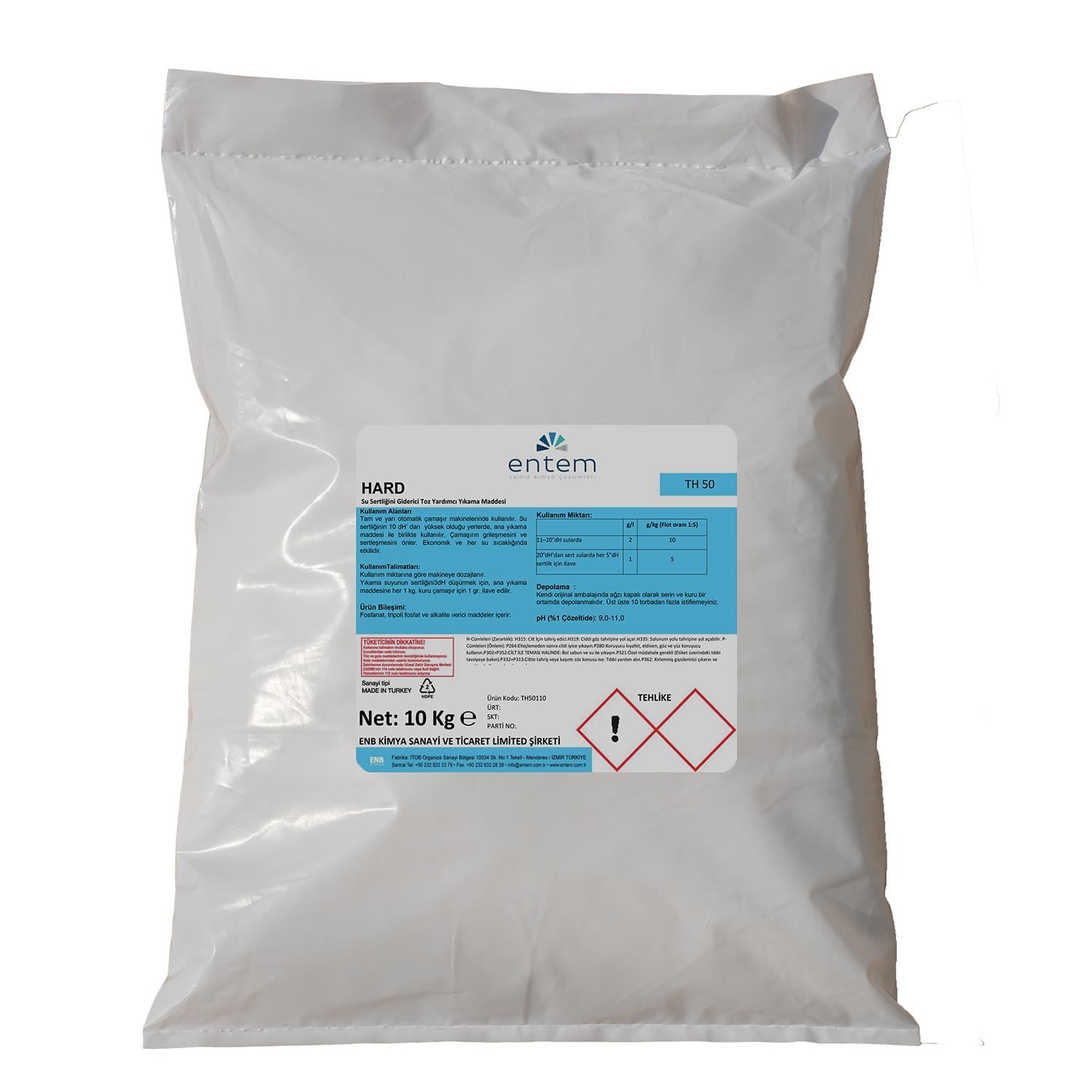 Entem Hard Kireç Bağlama Ajanı 10 Kg | Beyond Hijyen | Temizlik Kimyasalları | Laundry DeterjanlarıEntemEntem Hard Kireç Bağlama Ajanı 10 Kg