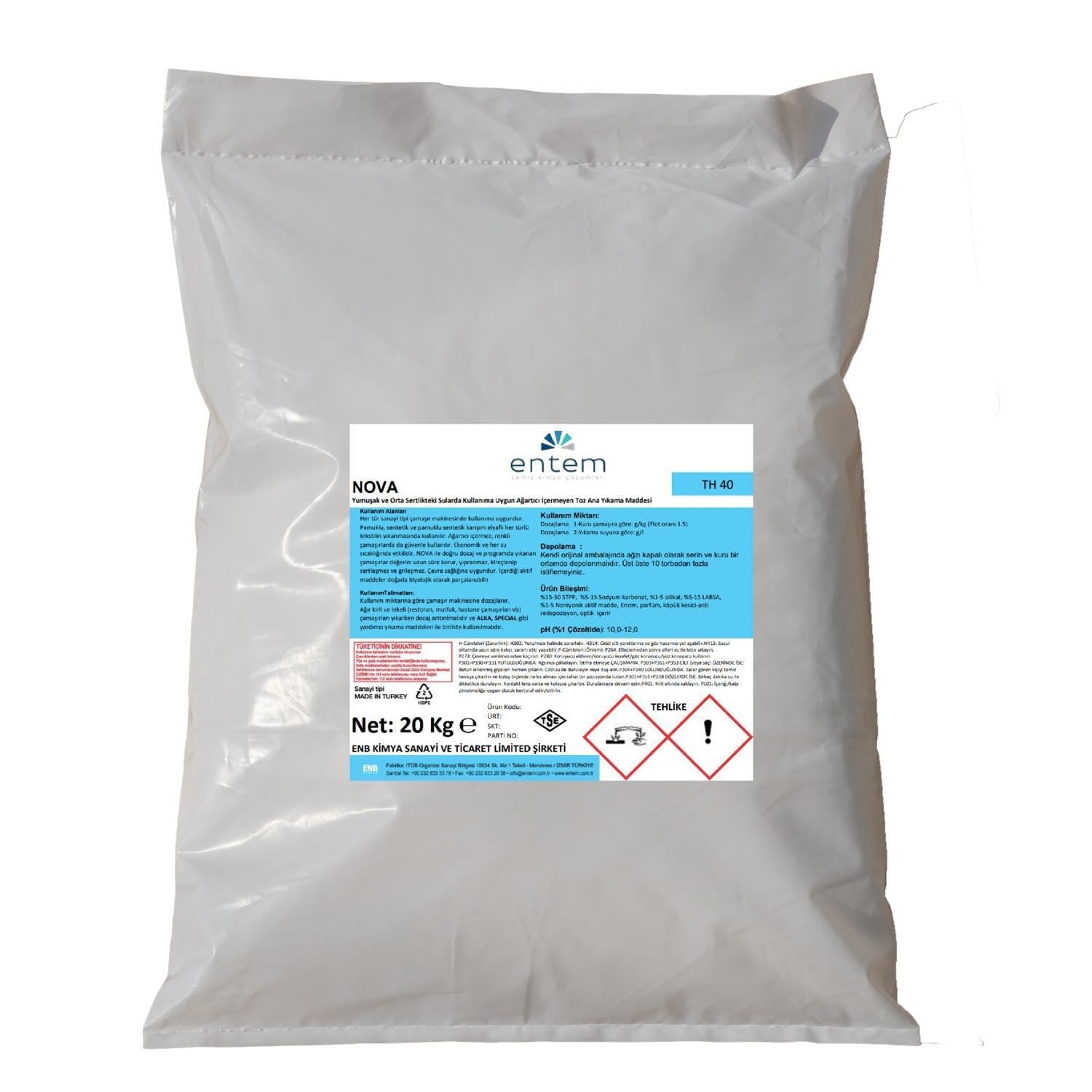 Entem Nova Endüstriyel Çamaşır Makineleri için Toz Ana Yıkama Deterjanı 20 Kg | Beyond Hijyen | Temizlik Kimyasalları | Laundry DeterjanlarıEntemEntem Nova Endüstriyel Çamaşır Makineleri için Toz Ana Yıkama Deterjanı 20 Kg