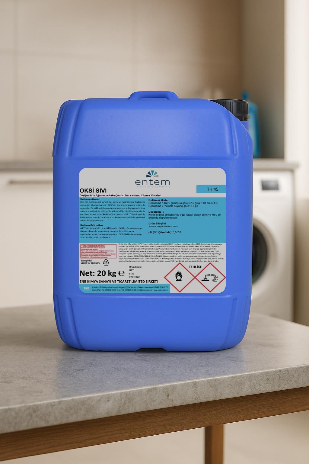 Entem Oksi Sıvı Ağartıcı ve Leke Çıkarıcı 20 LT | Beyond Hijyen | Temizlik Kimyasalları | Laundry DeterjanlarıEntemEntem Oksi Sıvı Ağartıcı ve Leke Çıkarıcı 20 LT