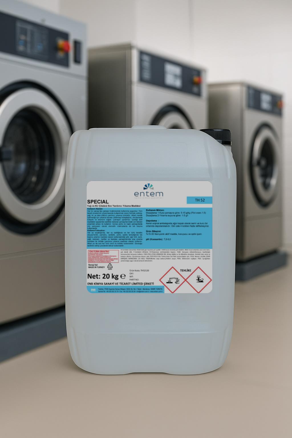 Entem Remover Aktif Oksijen Bazlı Sıvı Leke Sökücü 20 LT | Beyond Hijyen | Temizlik Kimyasalları | Laundry DeterjanlarıEntemEntem Special Yağ ve Kir Çözücü Sıvı Yardımcı Çamaşır Yıkama Maddesi 20 Lt