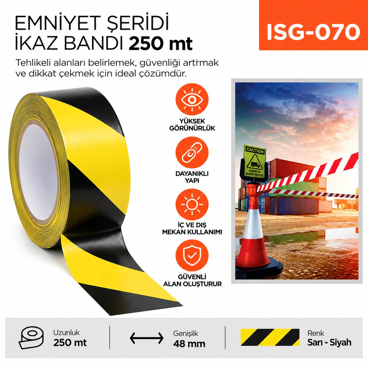Emniyet Şeridi İkaz Bandı 250 mt (BNU305E) | Beyond HijyenBeyond HijyenEmniyet Şeridi İkaz Bandı 250 mt (BNU305E)