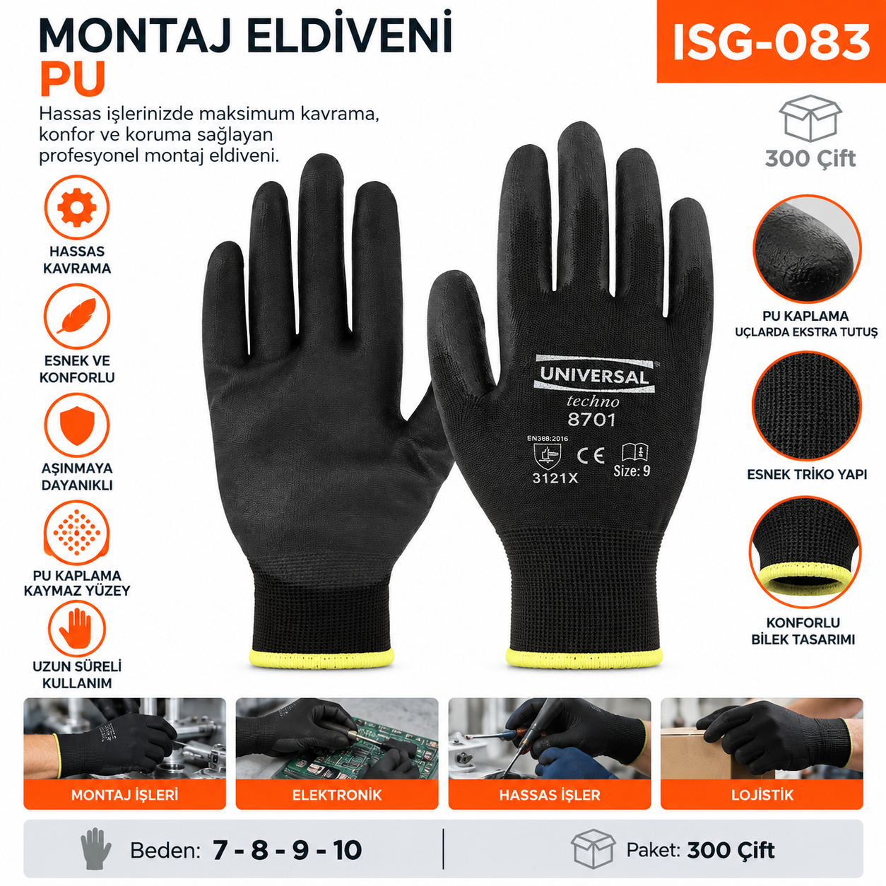 Montaj Eldiveni PU/B(8701) | Beyond HijyenBeyond HijyenMontaj Eldiveni PU/B(8701)