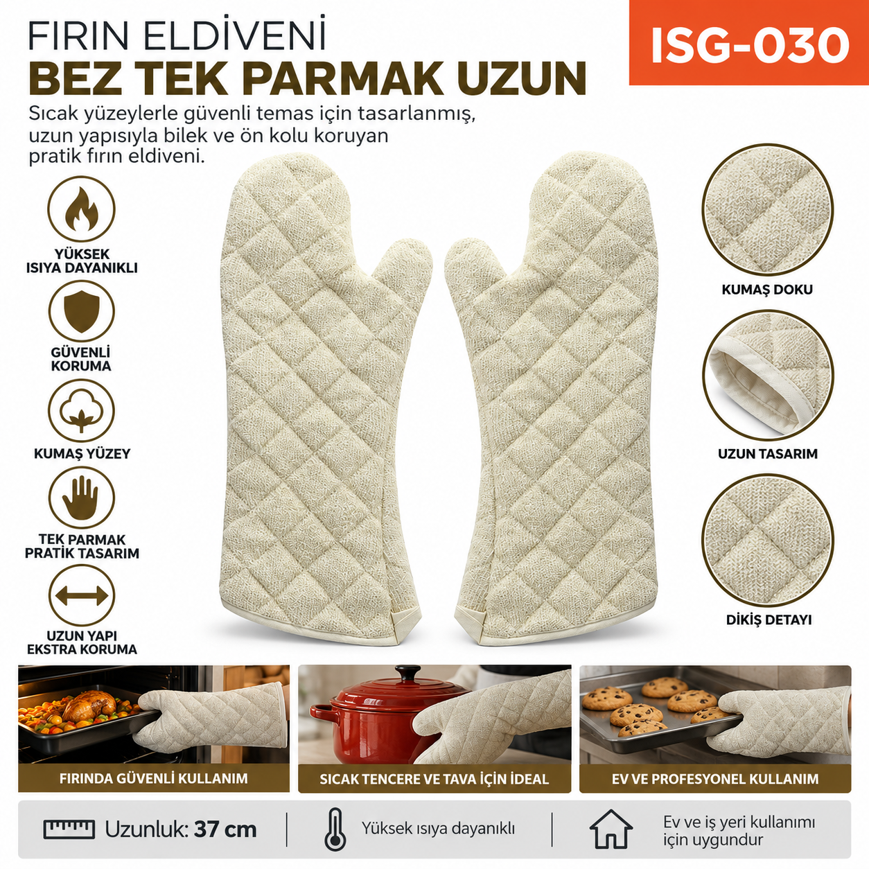 Fırın Eldiveni Bez Tek Parmak Uzun | Beyond HijyenBeyond HijyenFırın Eldiveni Bez Tek Parmak Uzun