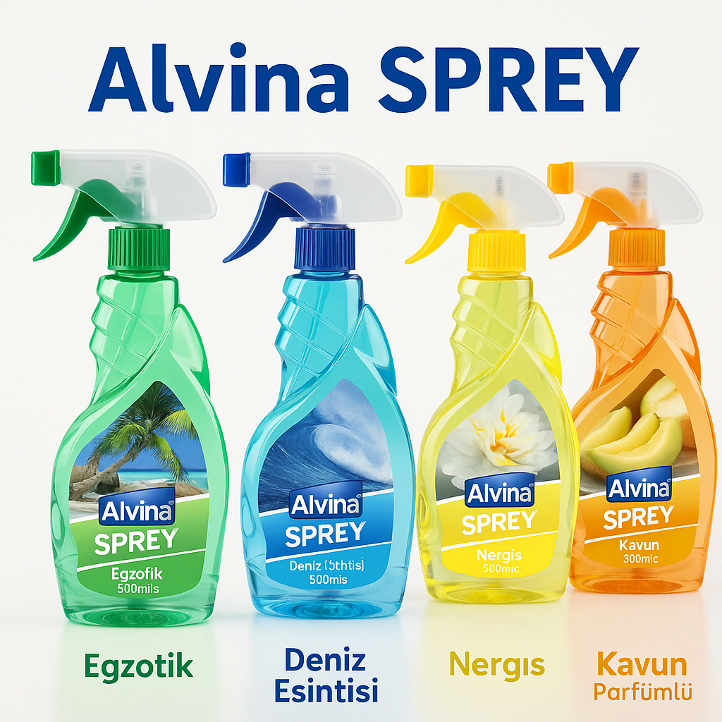 Alvina Oda Parfümü Sprey 500 ml I Temizlik Kimyasalları I Beyond HijyenBeyond HijyenAlvina Oda Parfümü Sprey 500 ml