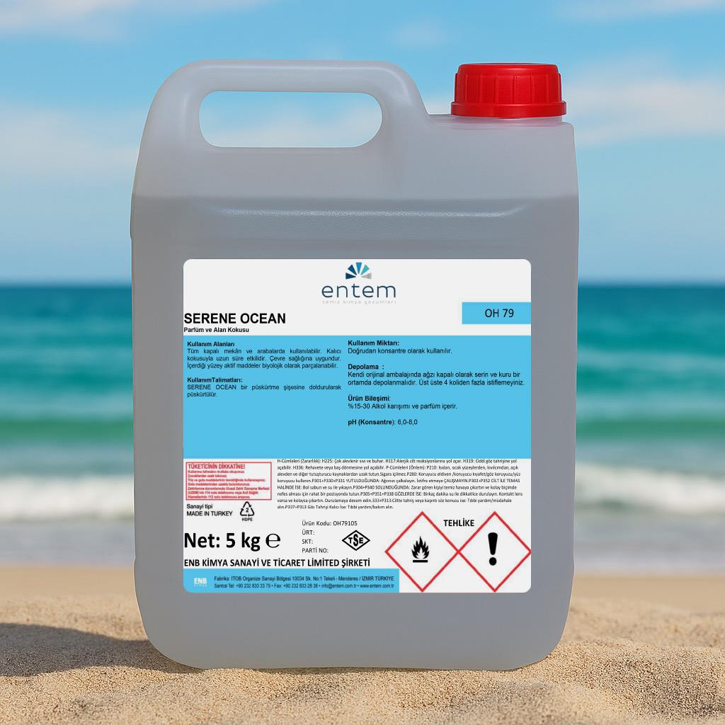 Entem Serene Dark Oda, Alan ve Çamaşır Parfümü 5 Lt. Kötü kokularda etkili alan kokusudur.  | Temizlik Kimyasalları I Beyond HijyenEntemEntem Serene Ocean Okyanus Ferahlığı Oda ve Çamaşır Parfümü 5 Lt