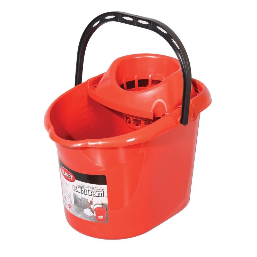 Planet Temizlik Seti Sıkma ve Kova 13 LT Kırmızı