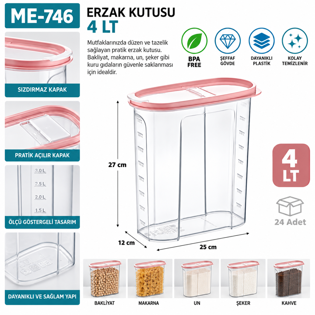 Erzak Kutusu 4 LT (2759) | Beyond HijyenBeyond HijyenErzak Kutusu 4 LT (2759)