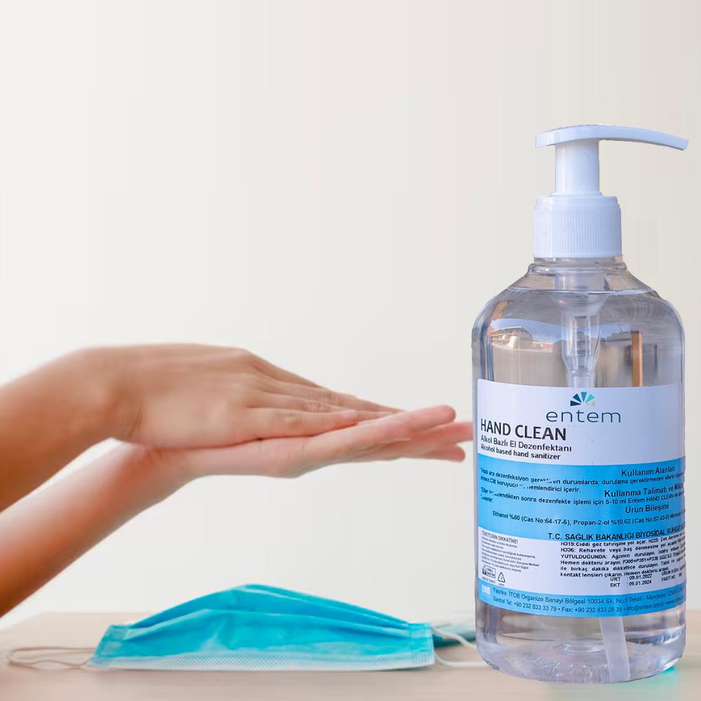 Entem Hand Clean Alkol Bazlı El Dezenfektanı 500 ML I Temizlik Kimyasalları I Beyond HijyenEntemEntem Hand Clean Alkol Bazlı El Dezenfektanı 500 ML