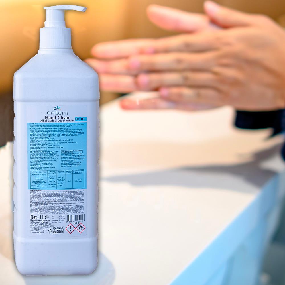 Entem Hand Clean Alkol Bazlı El Dezenfektanı 1 Lt I Temizlik Kimyasalları I Beyond HijyenEntemEntem Hand Clean Alkol Bazlı El Dezenfektanı 1 Lt