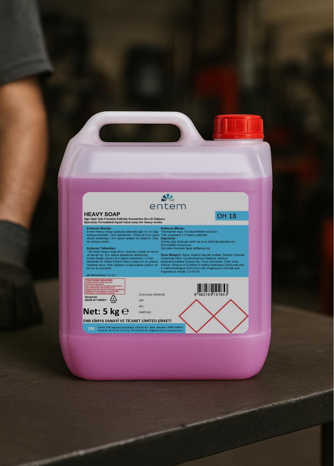 Entem Heavy Soap 5 Lt Ağır Kir Yağ Çözücü Sıvı Sabun I Temizlik Kimyasalları I Beyond HijyenEntemEntem Heavy Soap 5Lt Ağır Kir Yağ Çözücü Sıvı Sabun