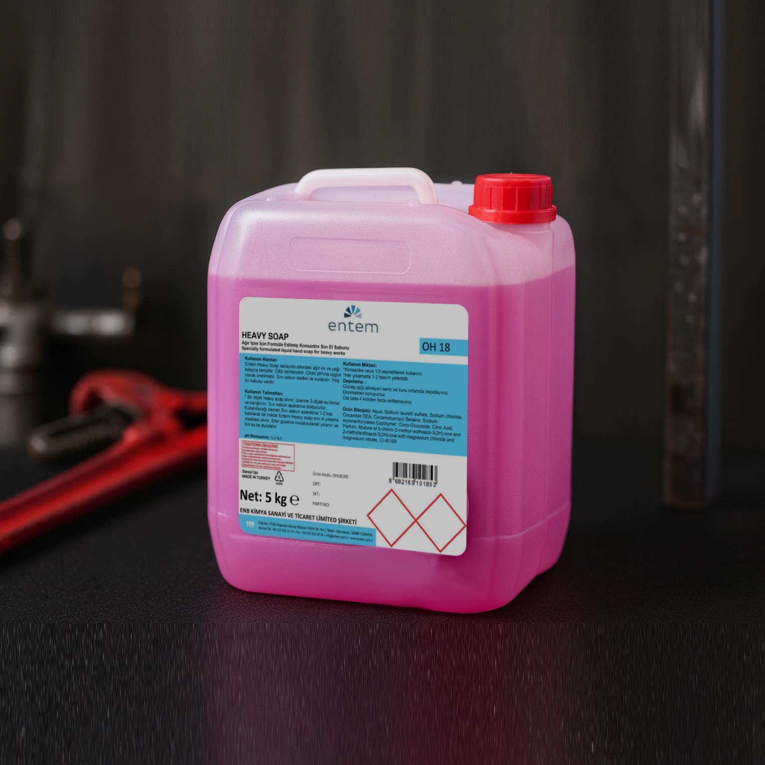 Entem Heavy Soap 5 Lt Ağır Kir Yağ Çözücü Sıvı Sabun I Temizlik Kimyasalları I Beyond HijyenEntemEntem Heavy Soap 5Lt Ağır Kir Yağ Çözücü Sıvı Sabun