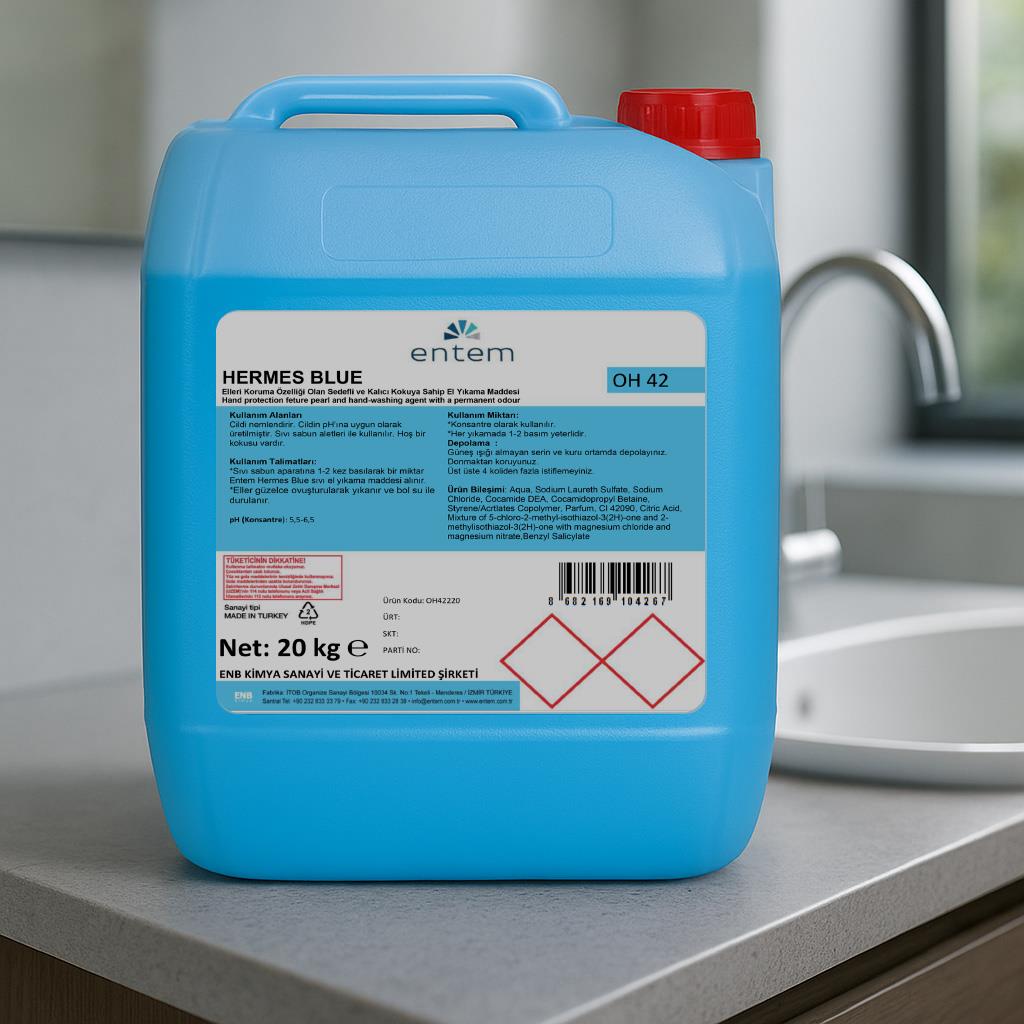 Entem Hermes Blue Okyanus Ferahlığı Sıvı Sabun 20 Lt I Temizlik Kimyasalları I Beyond HijyenEntemEntem Hermes Blue Okyanus Ferahlığı Sıvı Sabun 20 Lt