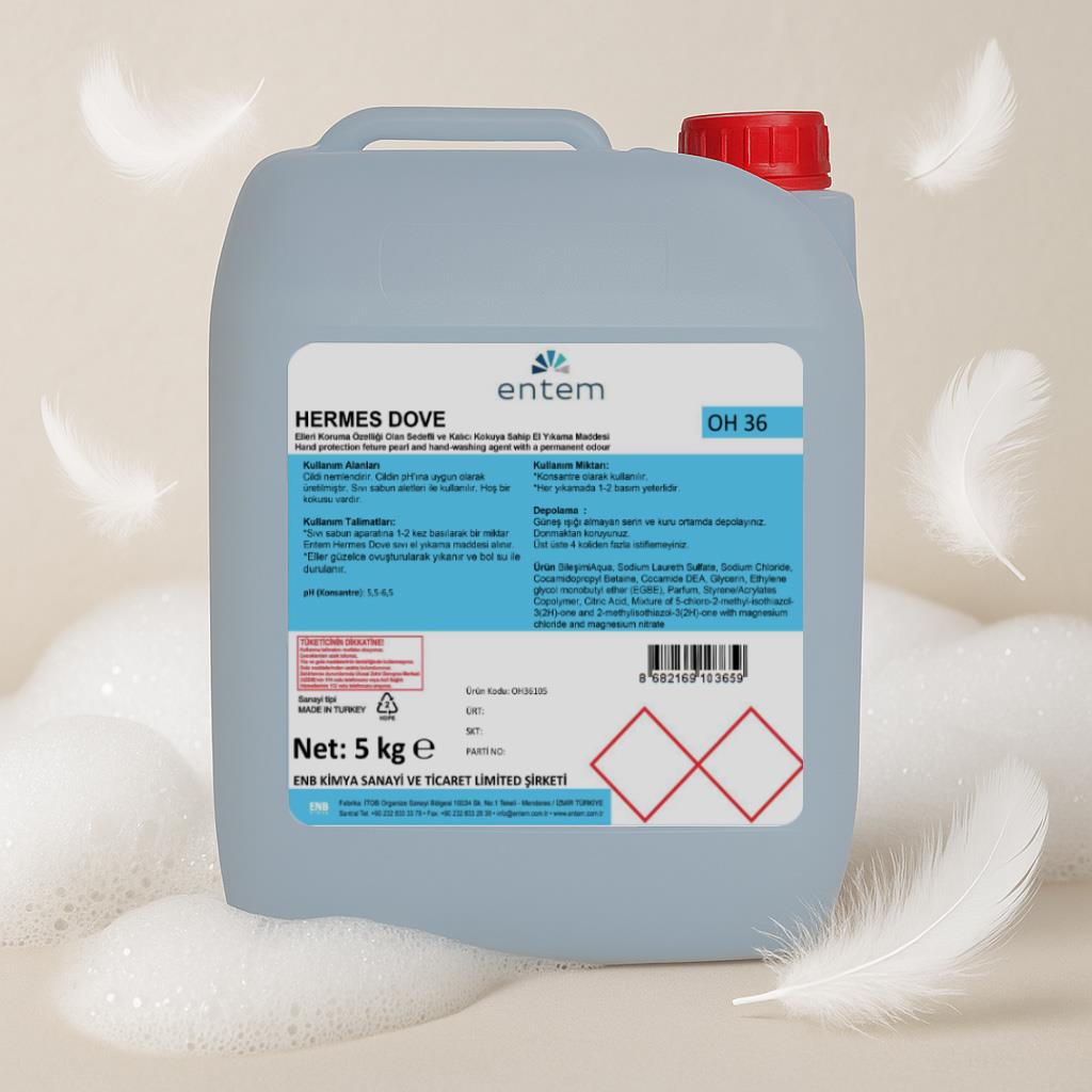 Entem Hermes Dove Beyaz Sedefli Sıvı Sabun 5 Lt I Temizlik Kimyasalları I Beyond HijyenEntemEntem Hermes Dove Beyaz Sedefli Sıvı Sabun 5 Lt
