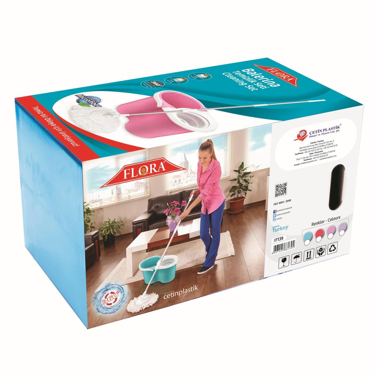 Balerina Temizlik Seti F139 | Beyond Hijyen | Temizlik Gereçleri | Temizlik SetleriFloraBalerina Temizlik Seti F139