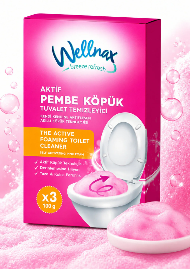 Wellnax Aktif Pembe Köpük WC Temizleyici | BLK-442 I Temizlik Kimyasalları I WC, Banyo Temizleyiciler | Beyond HijyenWellnaxWellnax Aktif Pembe Köpük WC Temizleyici – BLK-442