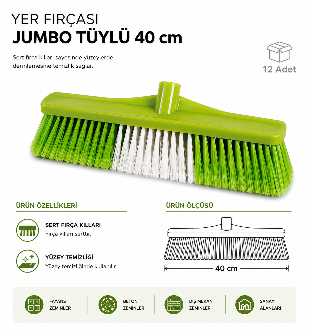 Yer Fırçası Jumbo Tüylü 40 Cm | Yer ve Oto Fırçaları | Beyond HijyenBeyond HijyenYer Fırçası Jumbo Tüylü 40 Cm