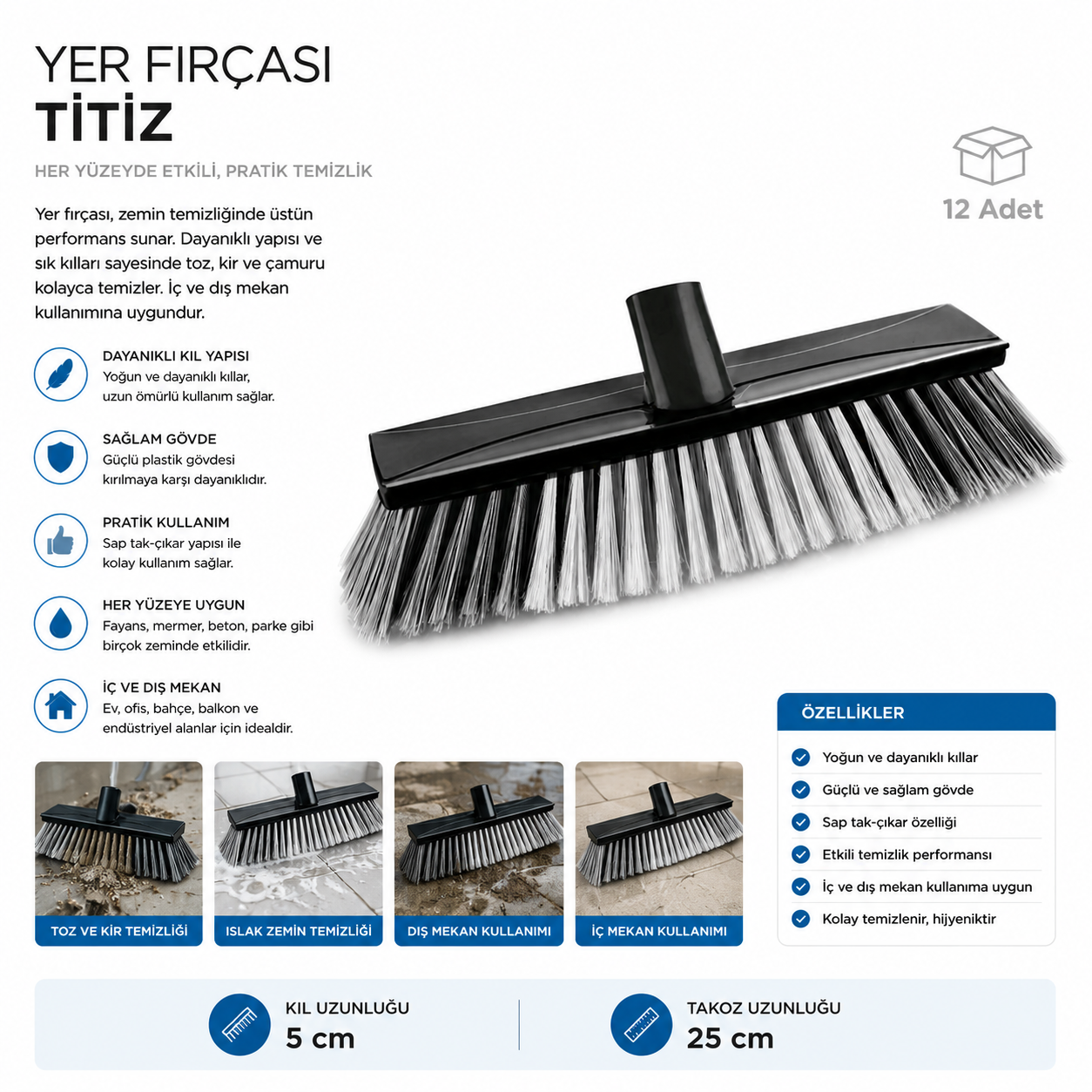 Yer Fırçası Ti̇ti̇z (TP 502) | Yer ve Oto Fırçaları | Beyond HijyenBeyond HijyenYer Fırçası Ti̇ti̇z (TP 502)