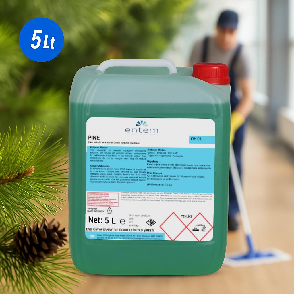 Entem PineTropic Çam Kokulu Yüzey Temizleyici 5 Lt | Temizlik Kimyasalları | Yüzey TemizleyiciEntemEntem PineTropic Çam Kokulu Yüzey Temizleyici 5 Lt
