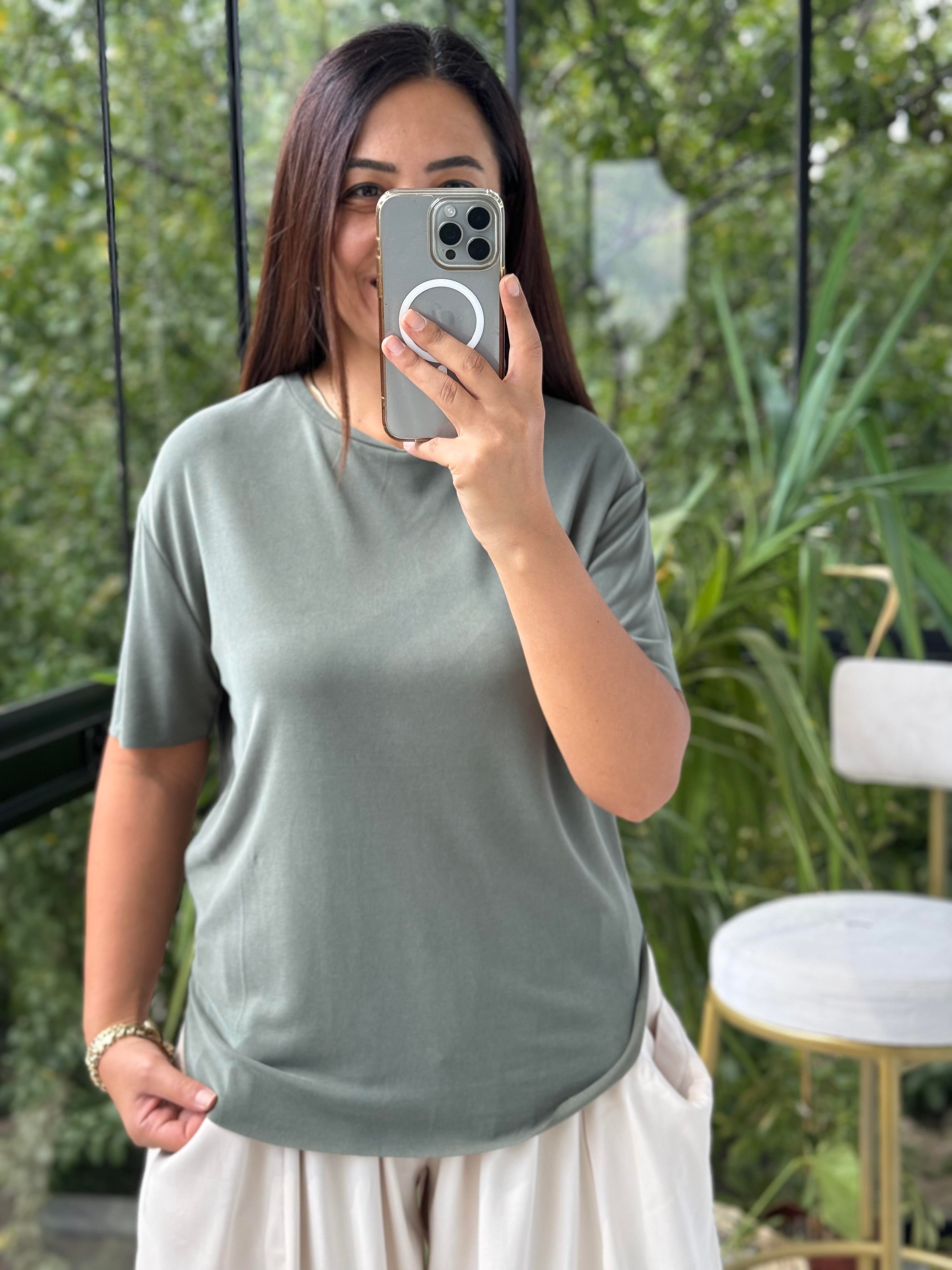  Oysho Tişört Haki Yeşili