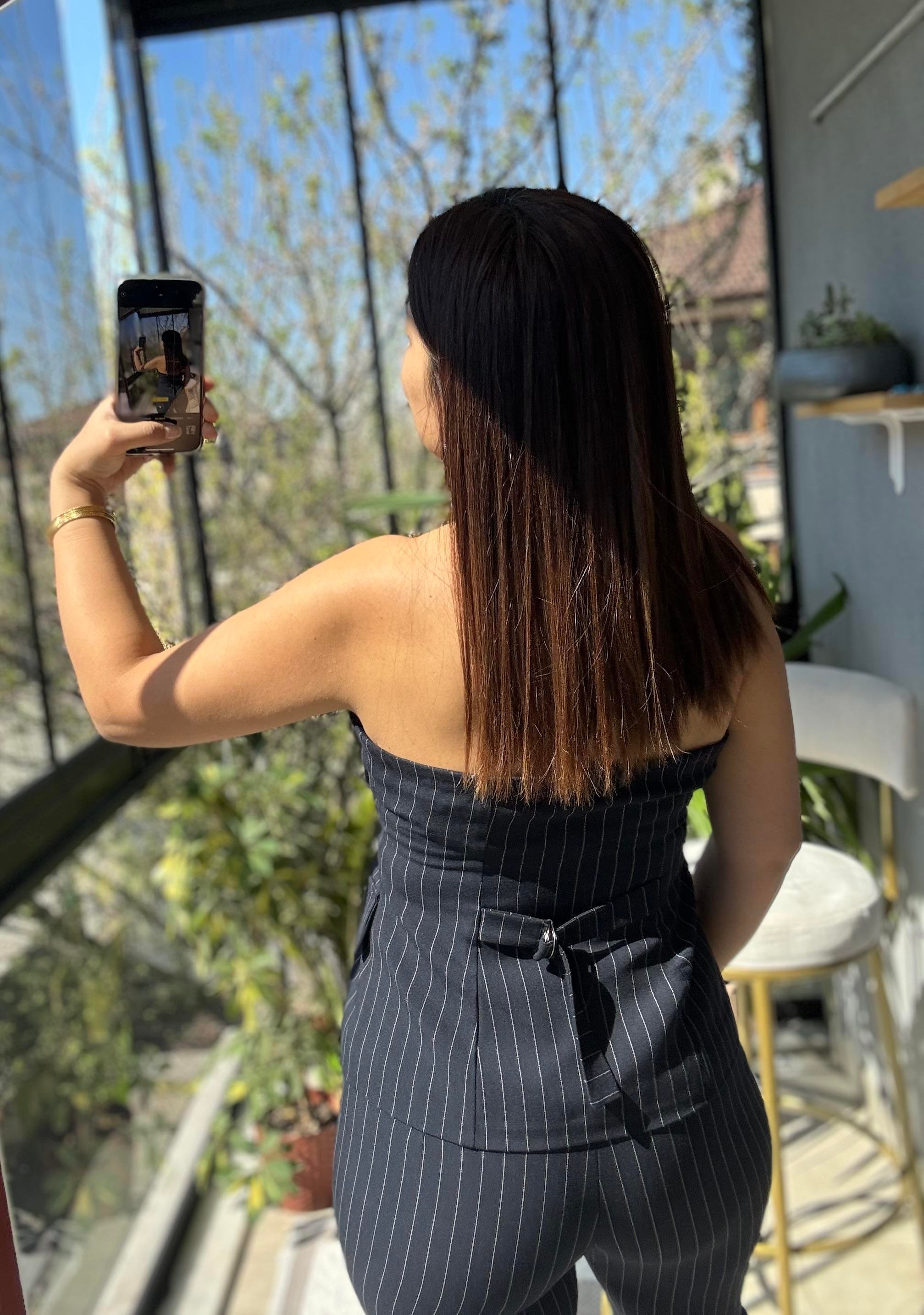 3'lü Çizgili Takım Lacivert