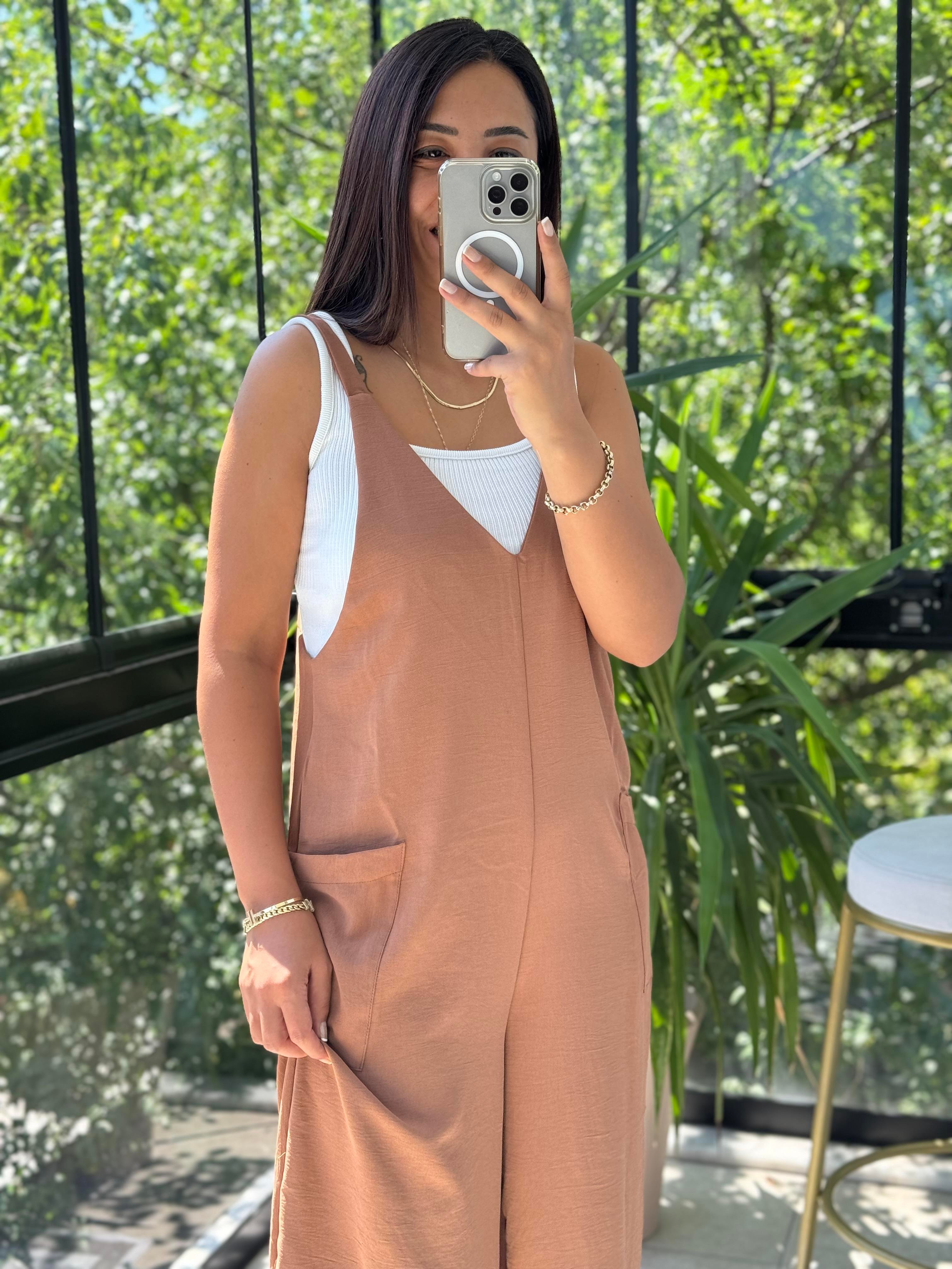 Aerobin Kumaş Tulum Çikolata