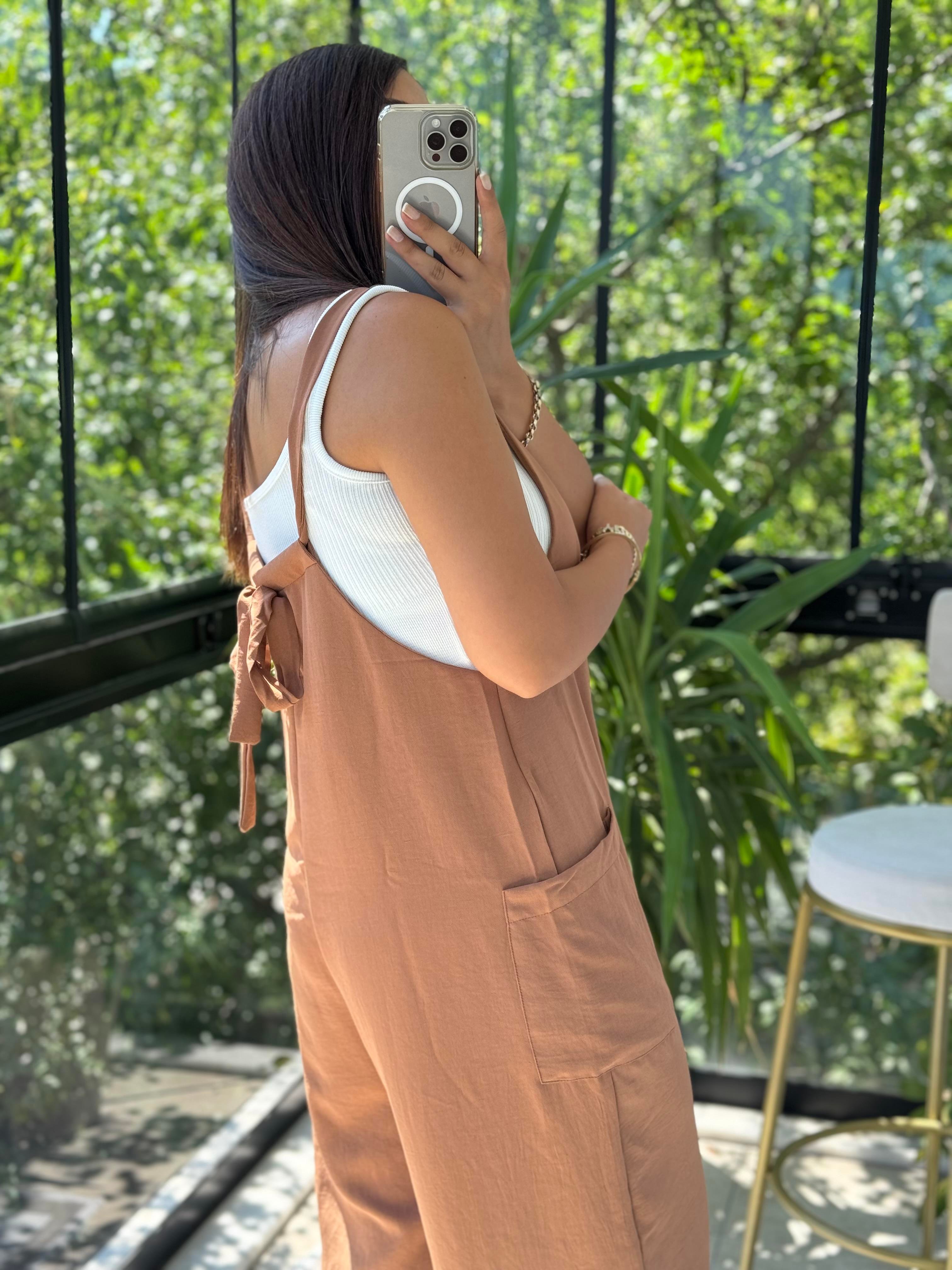 Aerobin Kumaş Tulum Çikolata